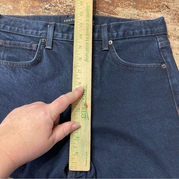 Veronica Beard Ryleigh Dark Night Slim Straight High Rise Sz 27 4 - Picture 8 of 10
